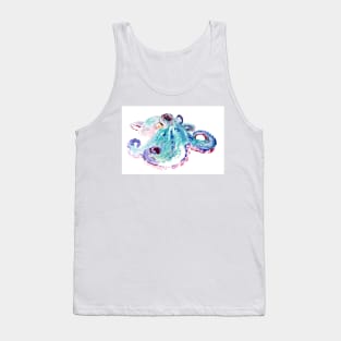 Turquoise Octopus Tank Top